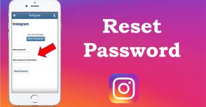 reset Instagram password