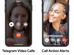 Telegram video calls and voice calls
