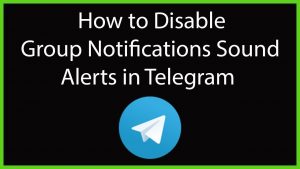 mute the sound in Telegram