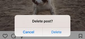 delete an Instagram post