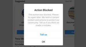 Action Bloked In Instagram