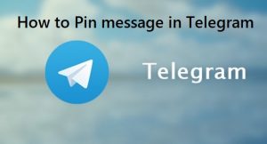 Telegram groups pinned messages