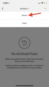Instagram Archived Stories