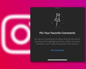 pin a comment on an Instagram post