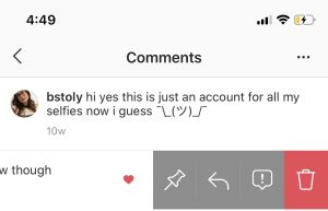 pin a comment on an Instagram post