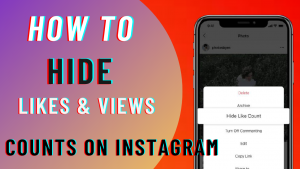 how to hide like and view counts in Instagram