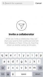 Instagram collab feature