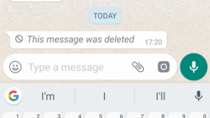 Delete A Message On WhatsApp