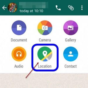 Send Current Location On WhatsApp