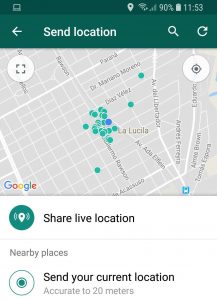 Send Live Location On WhatsApp