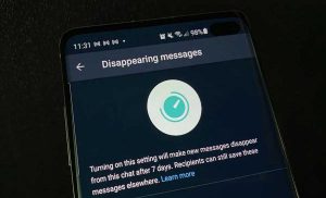 Whatsapp Disappearing Messages On