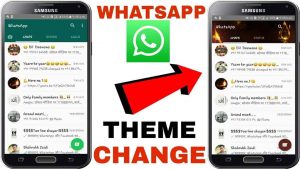 change whatsapp theme