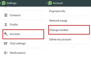 Change Whatsapp Number