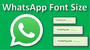 Change Whatsapp Font Size