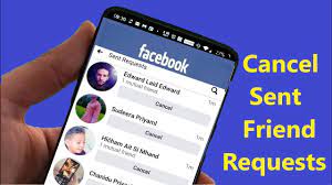 cancel friend request on facebook