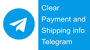 Clear Payment And Shipping Info On Telegram