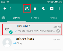 Unpin A Chat On Whatsapp