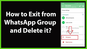 leave a group on whatsapp