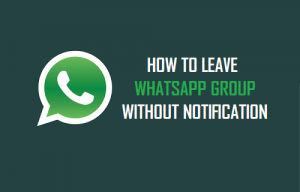 leave a group on whatsapp