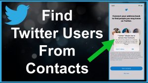 Find Twitter Users From Contacts 