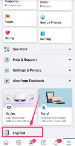 Log Out of Facebook 