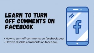 Turn off Facebook comments 