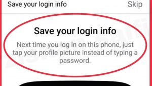 Save Login Info on Facebook 