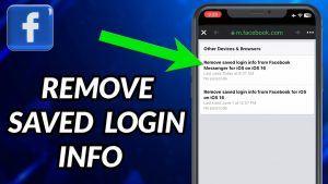 Remove Saved Login Info on Facebook 