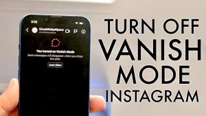 Turn off Vanish Mode on Instagram 