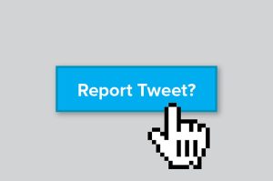 Report a Tweet on Twitter 
