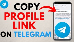 Copy Profile Link on Telegram 