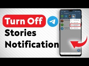 Turn off stories notification on Telegram 