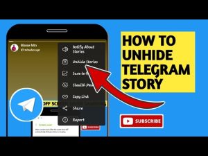 Unhide a Story on Telegram 